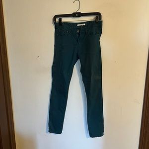 2.1 denim dark teal skinny jeans size- 26